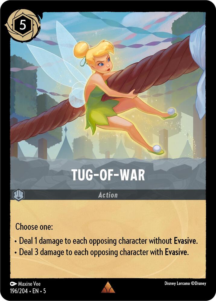 Tug-of-War 196/204 card from Shimmering Skies