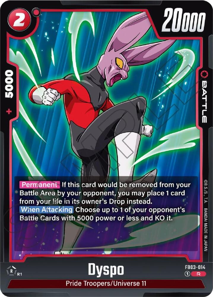 Dyspo FB03-014 card from Raging Roar
