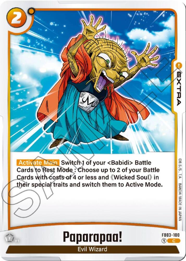 Paparapaa! FB03-100 card from Raging Roar
