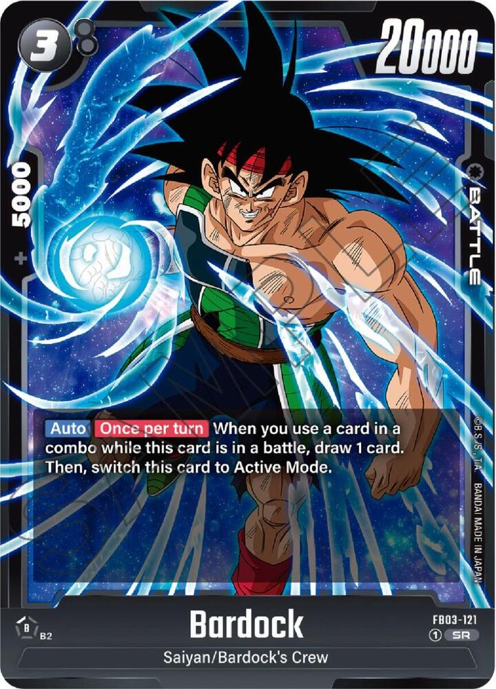 Bardock FB03-121 card from Raging Roar
