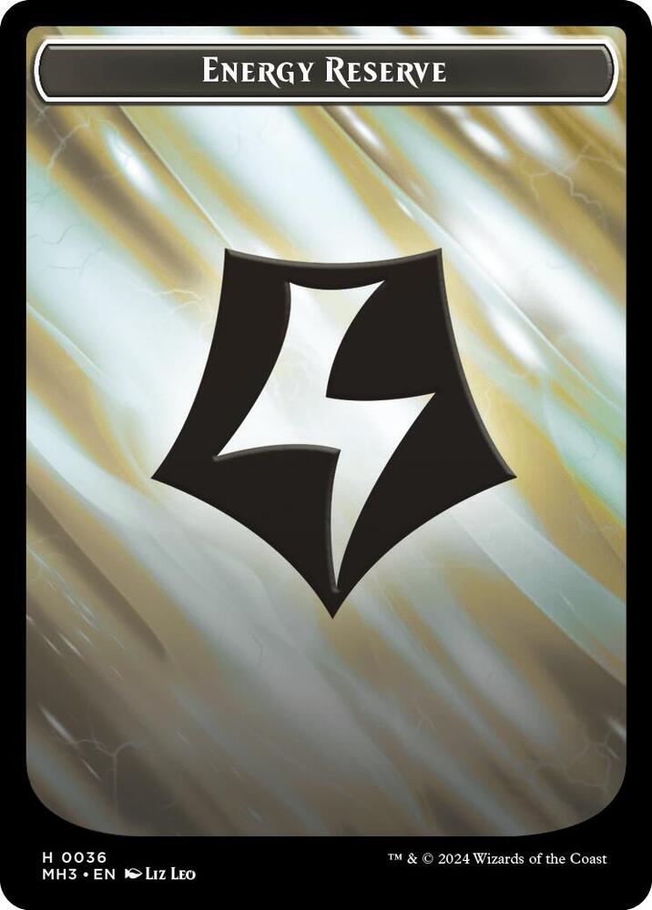 Energy Reserve (Ripple Foil) // Servo Double-Sided Token 36 // 33 card from Modern Horizons 3