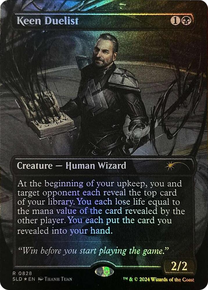 Keen Duelist (Rainbow Foil) 828 card from Secret Lair Drop Series