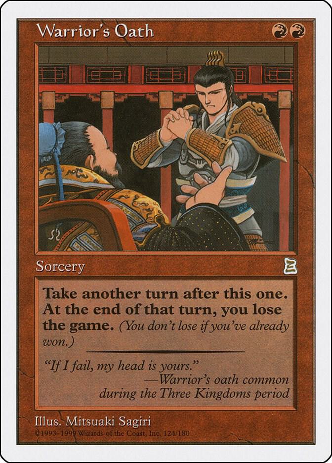 Warrior's Oath 124 card from Portal Three Kingdoms