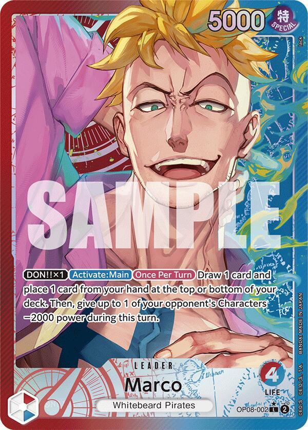 Marco (Parallel) OP08-002 card from Two Legends