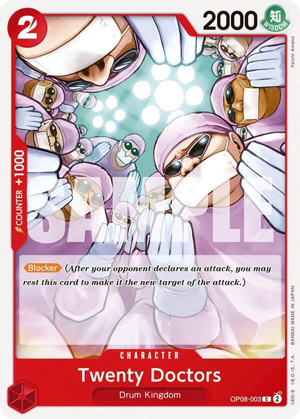 Twenty Doctors OP08-003 card from Two Legends