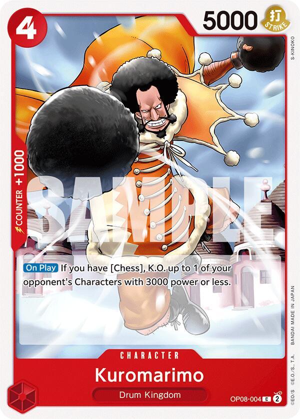 Kuromarimo OP08-004 card from Two Legends