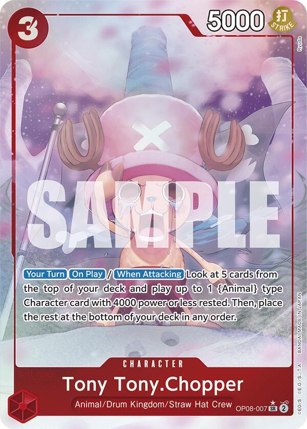 Tony Tony.Chopper (0070) (Parallel) OP08-007 card from Two Legends