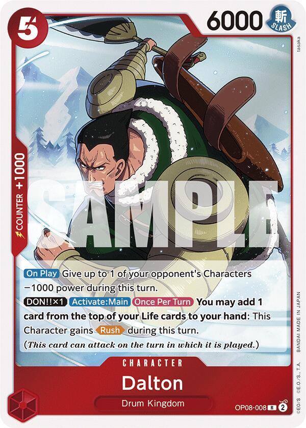 Dalton OP08-008 card from Two Legends