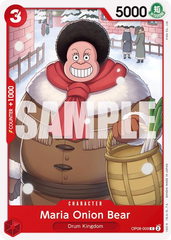 Maria Onion Bear OP08-009 card from Two Legends
