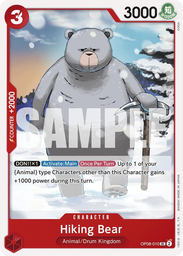 Hiking Bear OP08-010 card from Two Legends