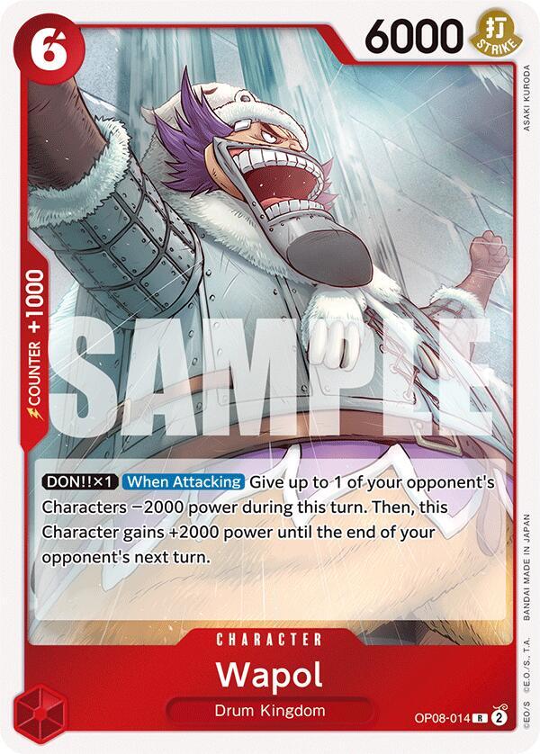 Wapol OP08-014 card from Two Legends