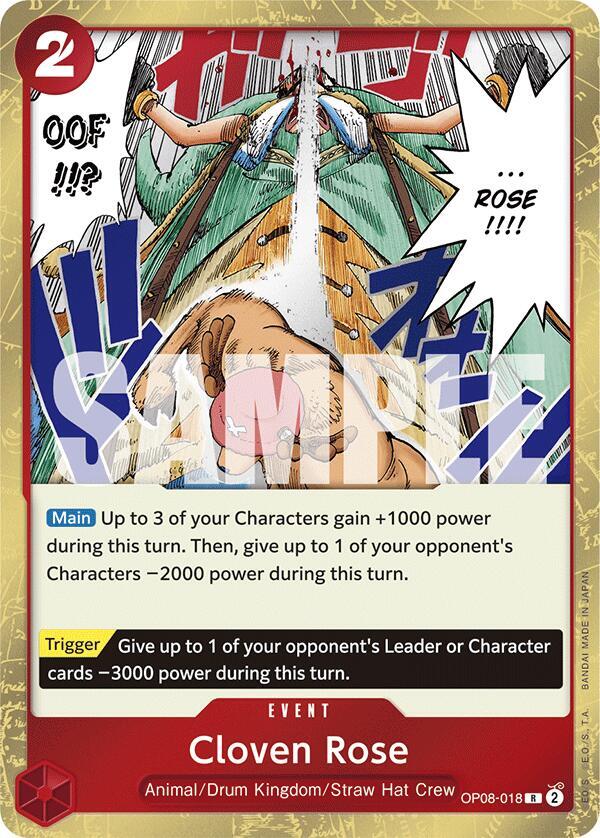 Cloven Rose OP08-018 card from Two Legends