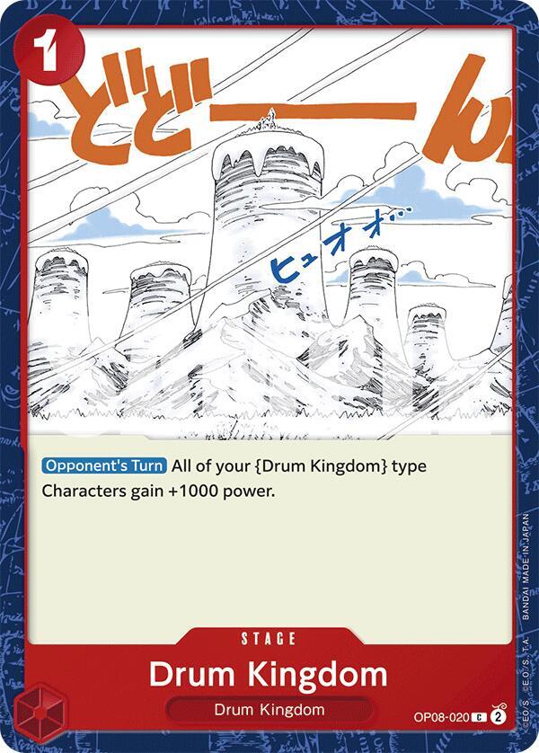 Drum Kingdom OP08-020 card from Two Legends