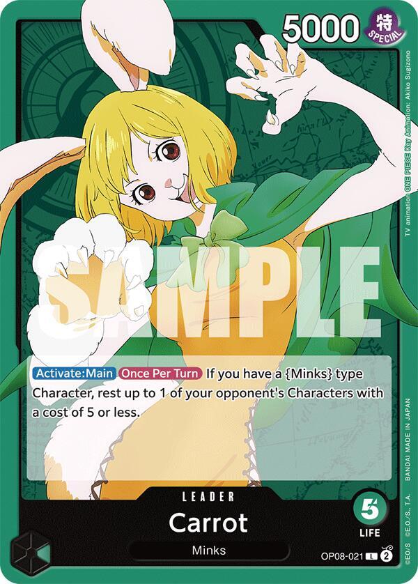 Carrot OP08-021 card from Two Legends