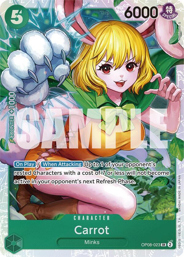 Carrot OP08-023 card from Two Legends