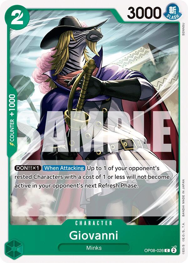 Giovanni OP08-026 card from Two Legends