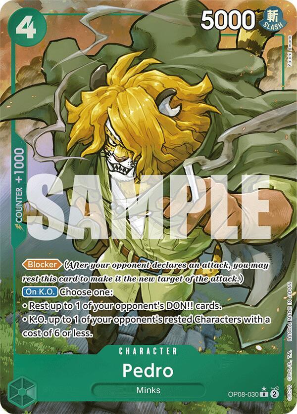 Pedro (Parallel) OP08-030 card from Two Legends