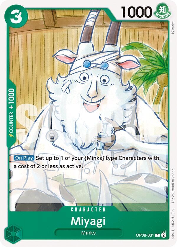 Miyagi OP08-031 card from Two Legends
