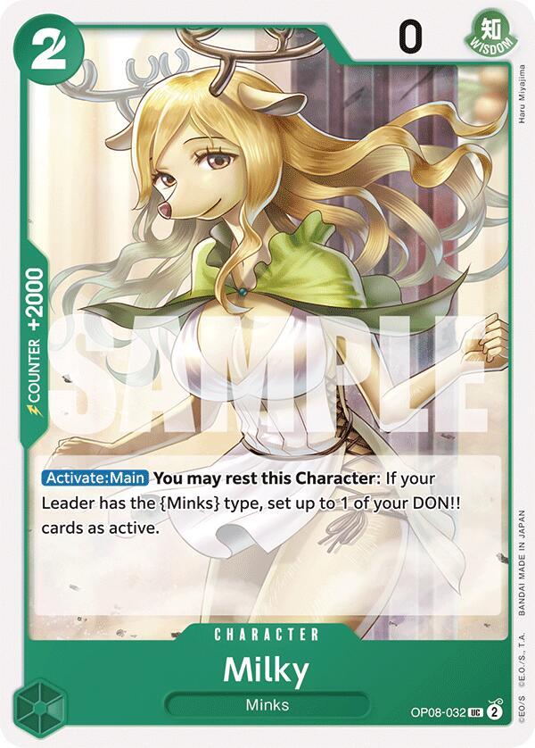 Milky OP08-032 card from Two Legends