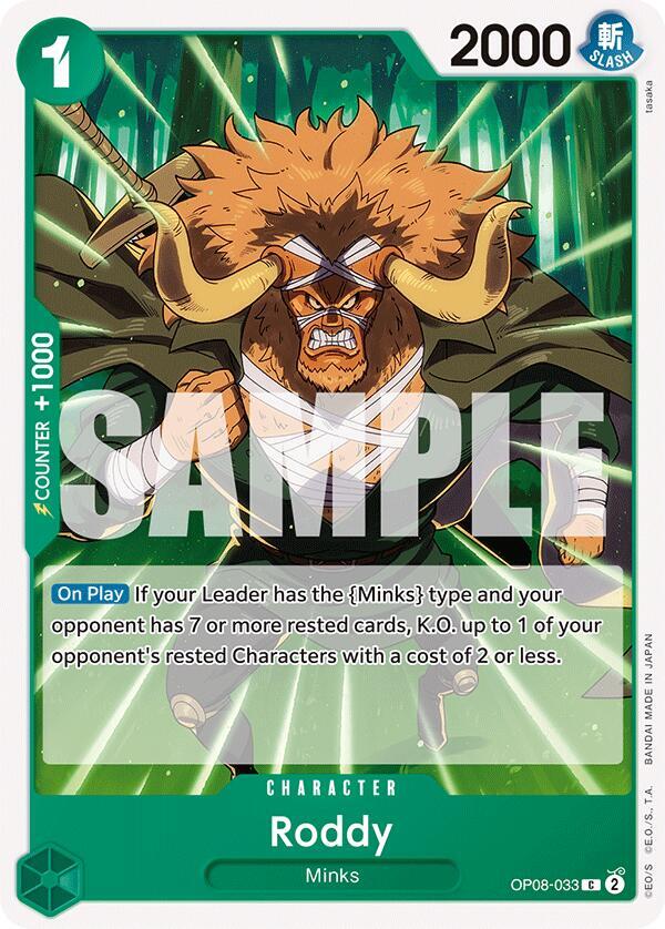 Roddy OP08-033 card from Two Legends