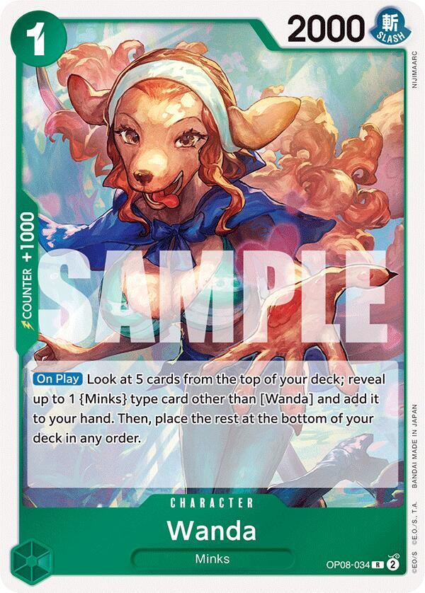 Wanda OP08-034 card from Two Legends