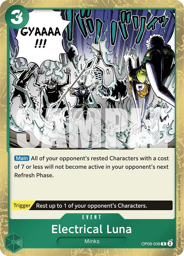 Electrical Luna OP08-036 card from Two Legends