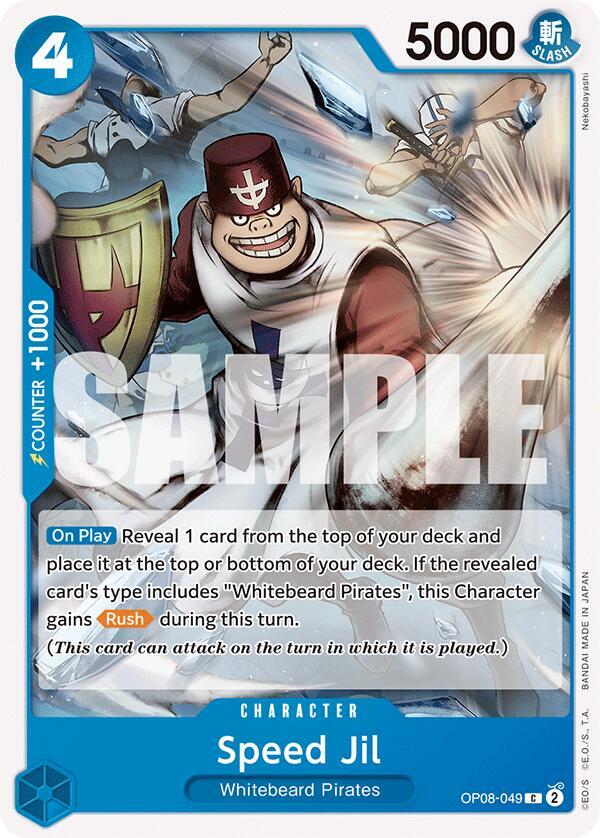Speed Jil OP08-049 card from Two Legends