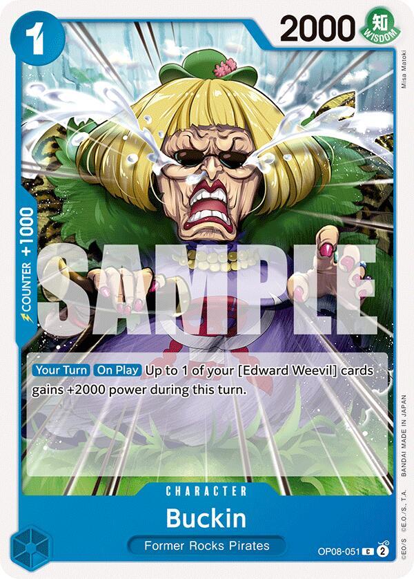 Buckin OP08-051 card from Two Legends