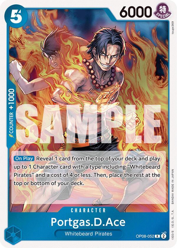 Portgas.D.Ace OP08-052 card from Two Legends