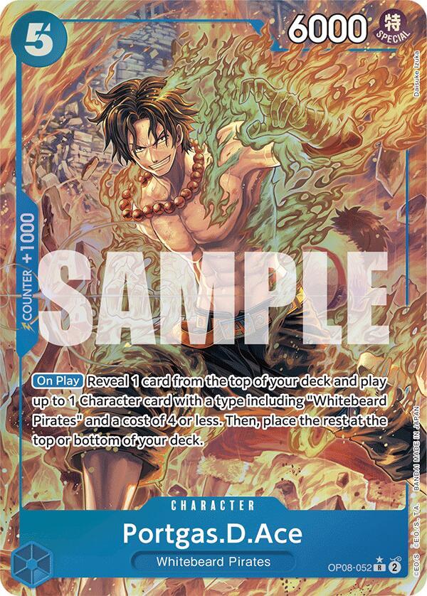 Portgas.D.Ace (Parallel) OP08-052 card from Two Legends