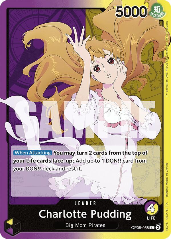 Charlotte Pudding OP08-058 card from Two Legends