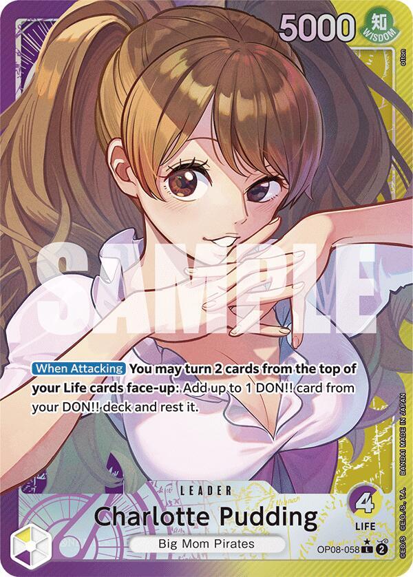 Charlotte Pudding (Parallel) OP08-058 card from Two Legends