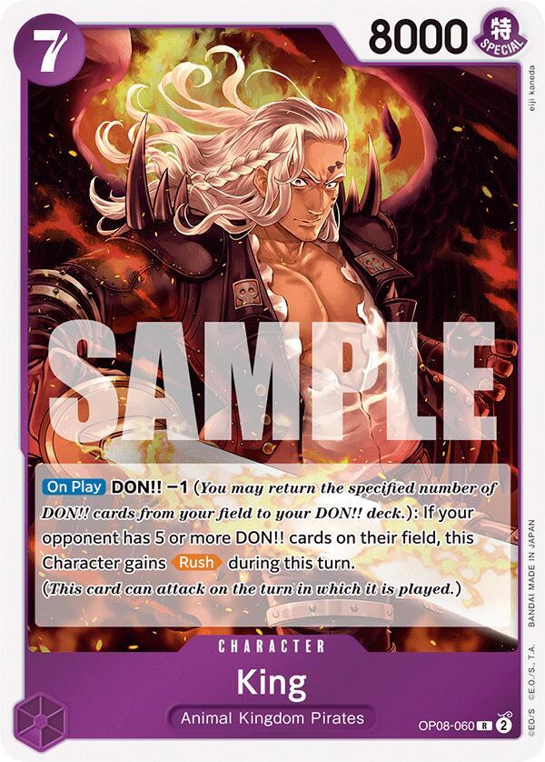King OP08-060 card from Two Legends