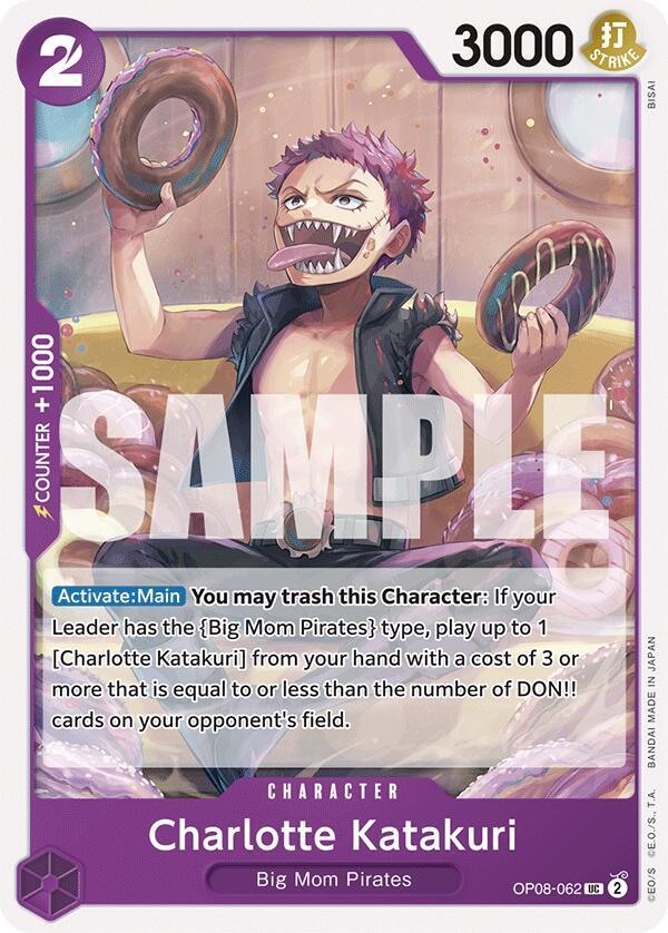 Charlotte Katakuri OP08-062 card from Two Legends