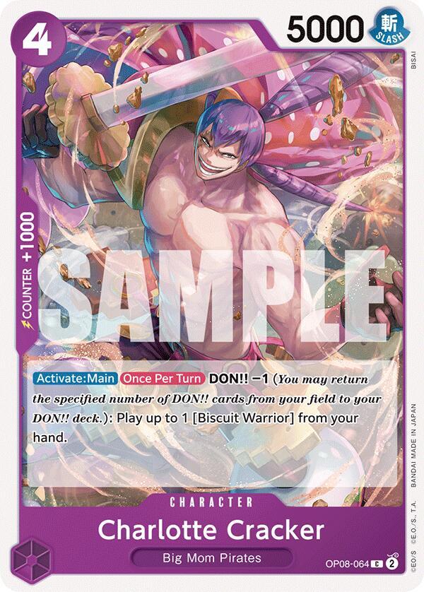 Charlotte Cracker OP08-064 card from Two Legends