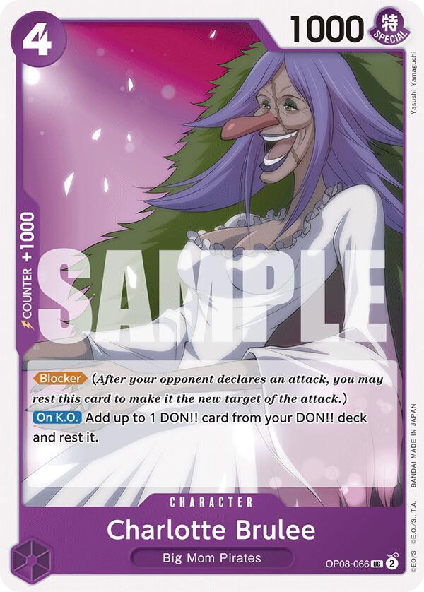 Charlotte Brulee OP08-066 card from Two Legends