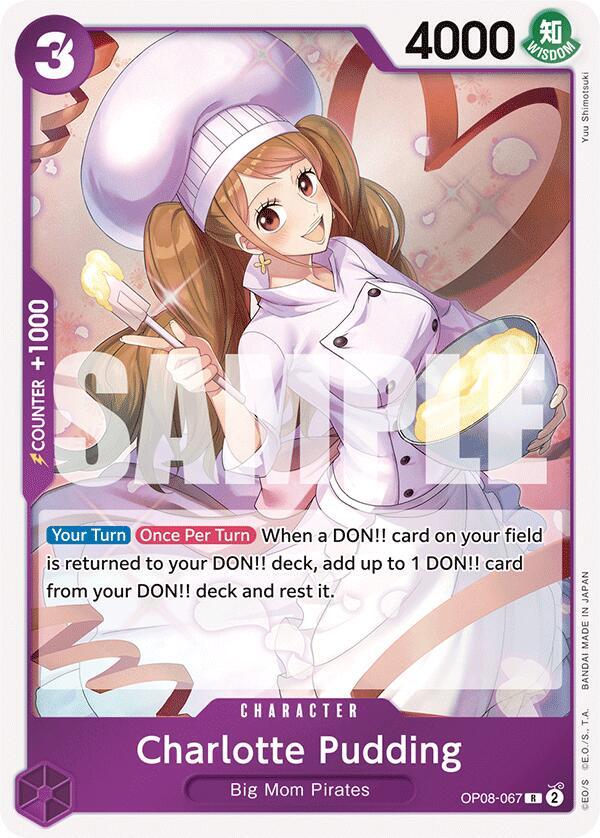 Charlotte Pudding OP08-067 card from Two Legends