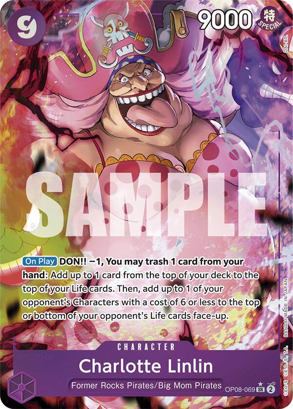 Charlotte Linlin (Parallel) OP08-069 card from Two Legends