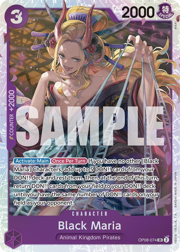 Black Maria OP08-074 card from Two Legends