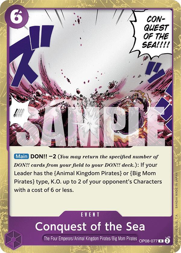 Conquest of the Sea OP08-077 card from Two Legends