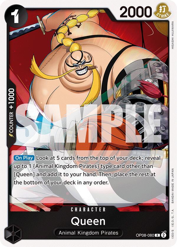 Queen OP08-080 card from Two Legends