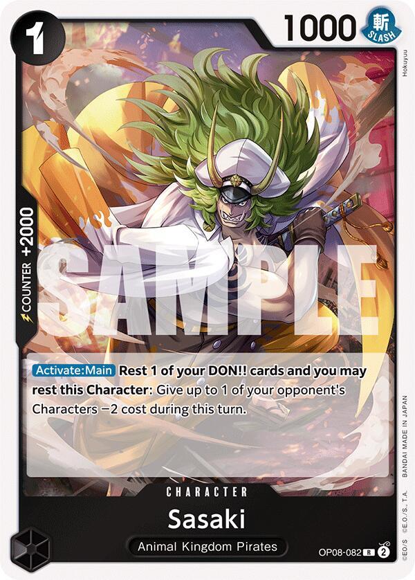 Sasaki OP08-082 card from Two Legends