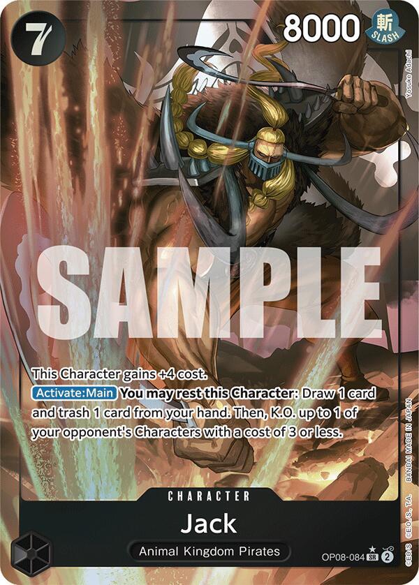 Jack (Parallel) OP08-084 card from Two Legends