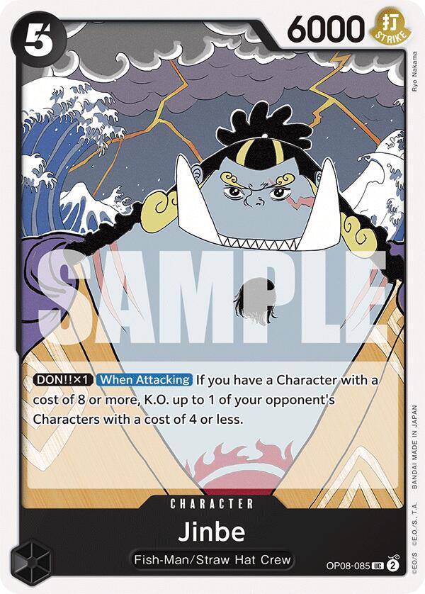 Jinbe OP08-085 card from Two Legends