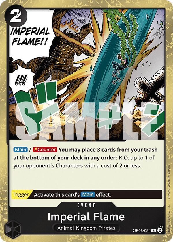 Imperial Flame OP08-094 card from Two Legends