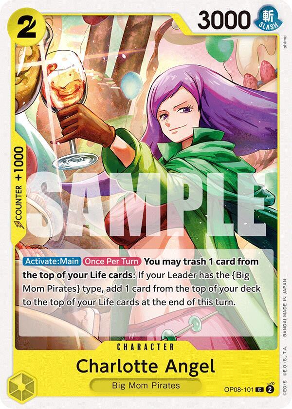 Charlotte Angel OP08-101 card from Two Legends