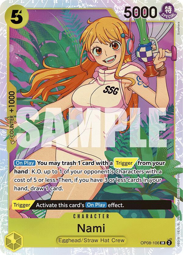 Nami OP08-106 card from Two Legends