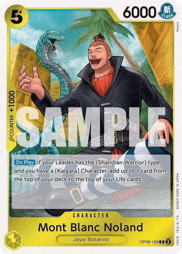 Mont Blanc Noland OP08-109 card from Two Legends