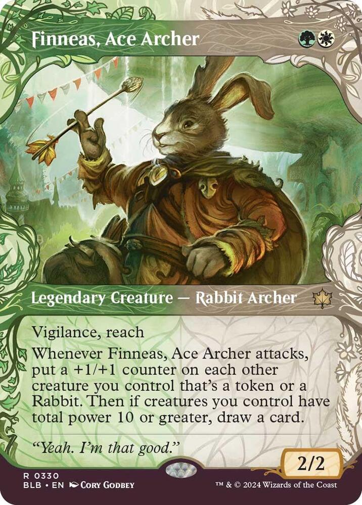 Finneas, Ace Archer (Showcase) 330 card from Bloomburrow