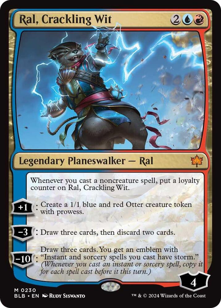 Ral, Crackling Wit 230 card from Bloomburrow